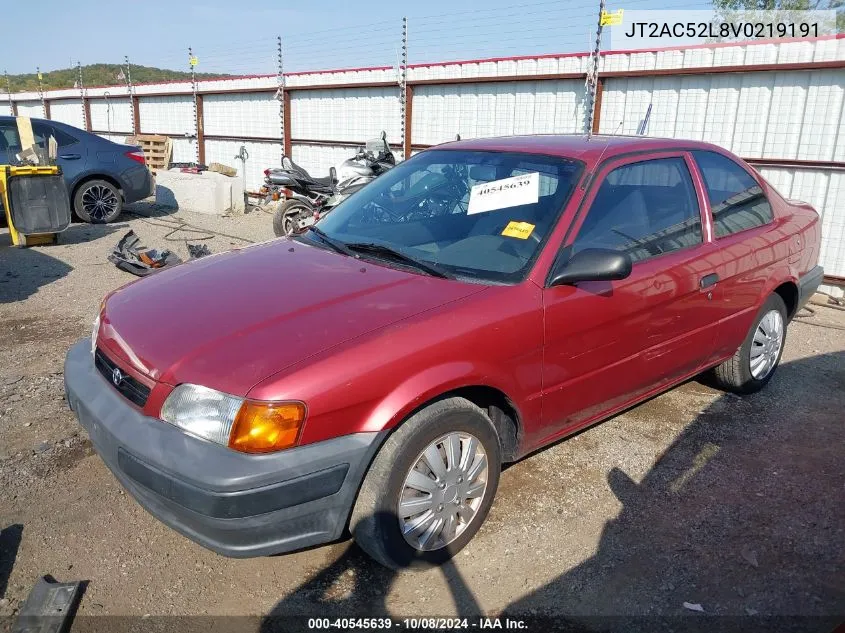 1997 Toyota Tercel Ce VIN: JT2AC52L8V0219191 Lot: 40545639