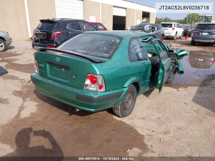 1997 Toyota Tercel Ce VIN: JT2AC52L8V0236718 Lot: 40570914