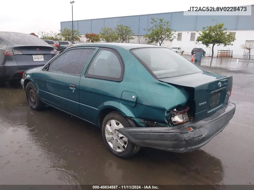 1997 Toyota Tercel Ce VIN: JT2AC52L8V0228473 Lot: 40834587