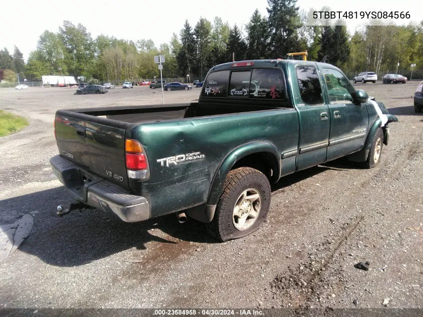 5TBBT4819YS084566 2000 Toyota Tundra Ltd V8