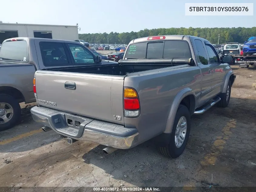 5TBRT3810YS055076 2000 Toyota Tundra Ltd V8