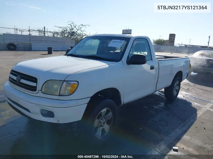 5TBJN3217YS121364 2000 Toyota Tundra