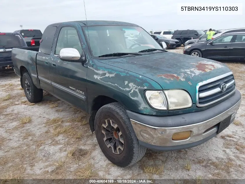 5TBRN3419YS110303 2000 Toyota Tundra Sr5