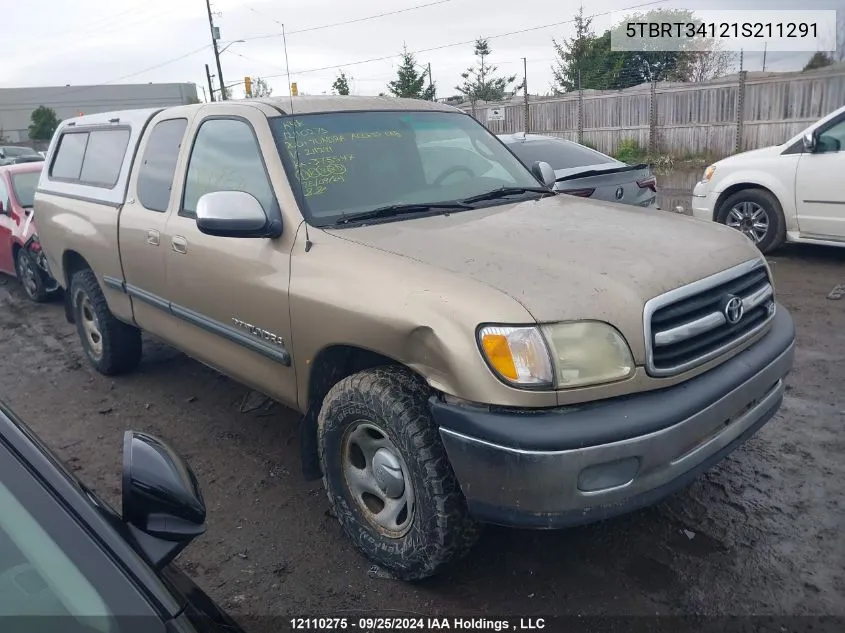 2001 Toyota Tundra Access Cab/Access Cab Sr5 VIN: 5TBRT34121S211291 Lot: 12110275