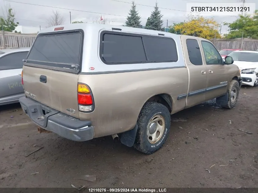 5TBRT34121S211291 2001 Toyota Tundra Access Cab/Access Cab Sr5