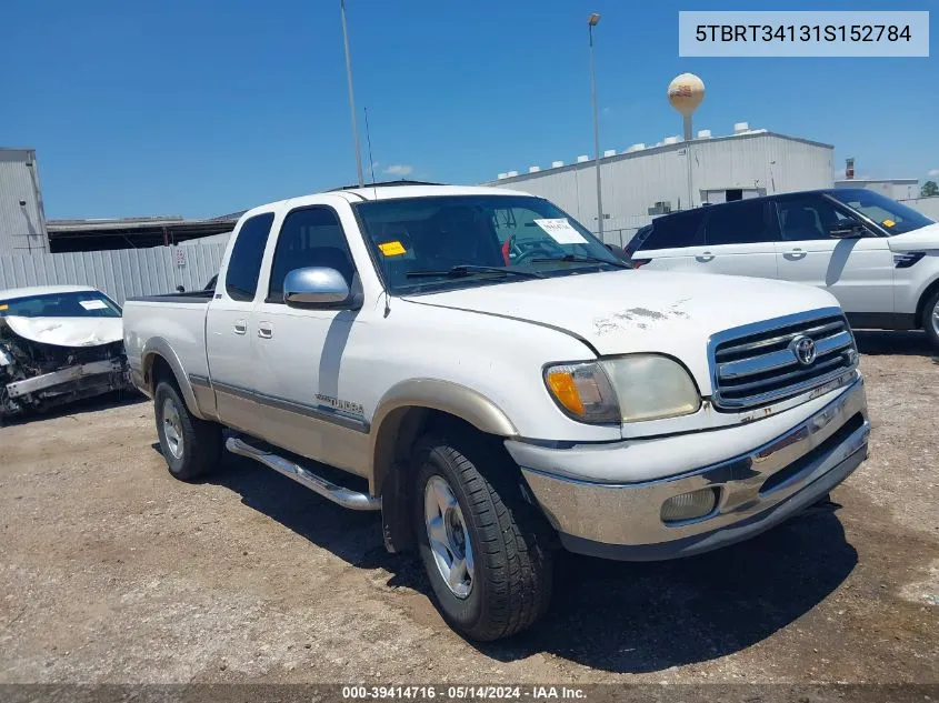 2001 Toyota Tundra Sr5 V8 VIN: 5TBRT34131S152784 Lot: 39414716