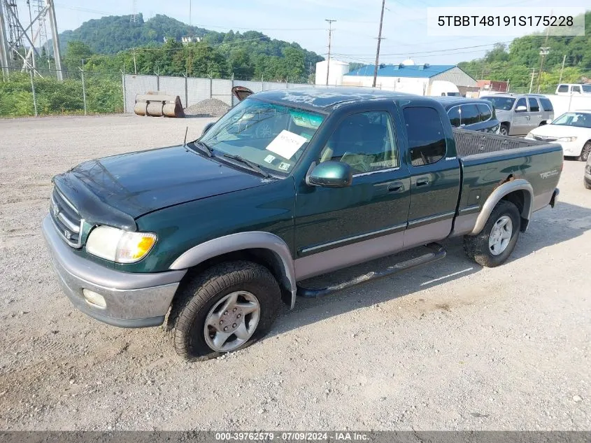 5TBBT48191S175228 2001 Toyota Tundra Ltd V8