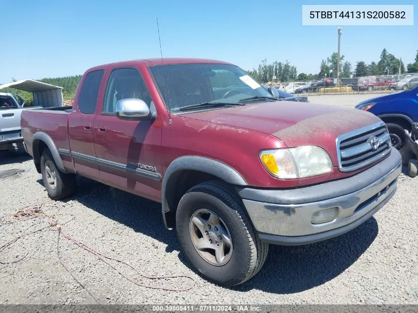 2001 Toyota Tundra Sr5 V8 VIN: 5TBBT44131S200582 Lot: 39805411