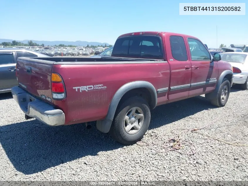 2001 Toyota Tundra Sr5 V8 VIN: 5TBBT44131S200582 Lot: 39805411