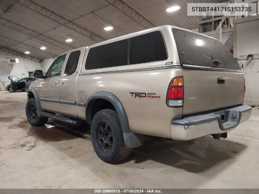 5TBBT44171S153735 2001 Toyota Tundra Sr5 V8