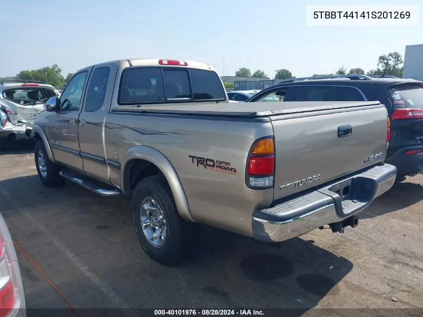 2001 Toyota Tundra Sr5 V8 VIN: 5TBBT44141S201269 Lot: 40101976