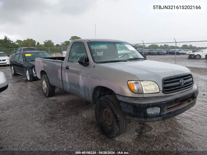 2001 Toyota Tundra VIN: 5TBJN32161S202166 Lot: 40195238