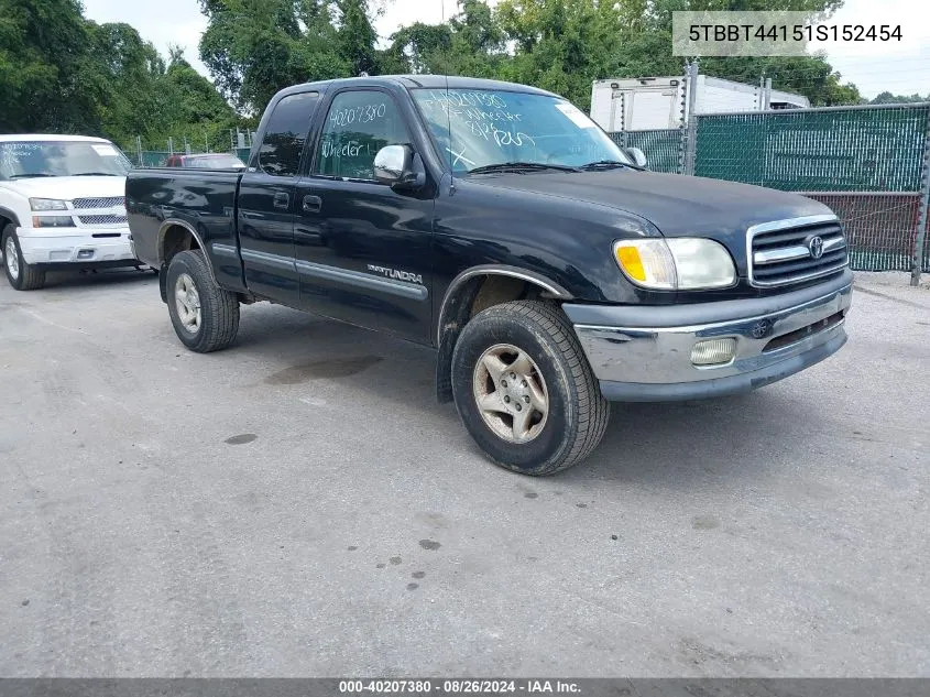 5TBBT44151S152454 2001 Toyota Tundra Sr5 V8