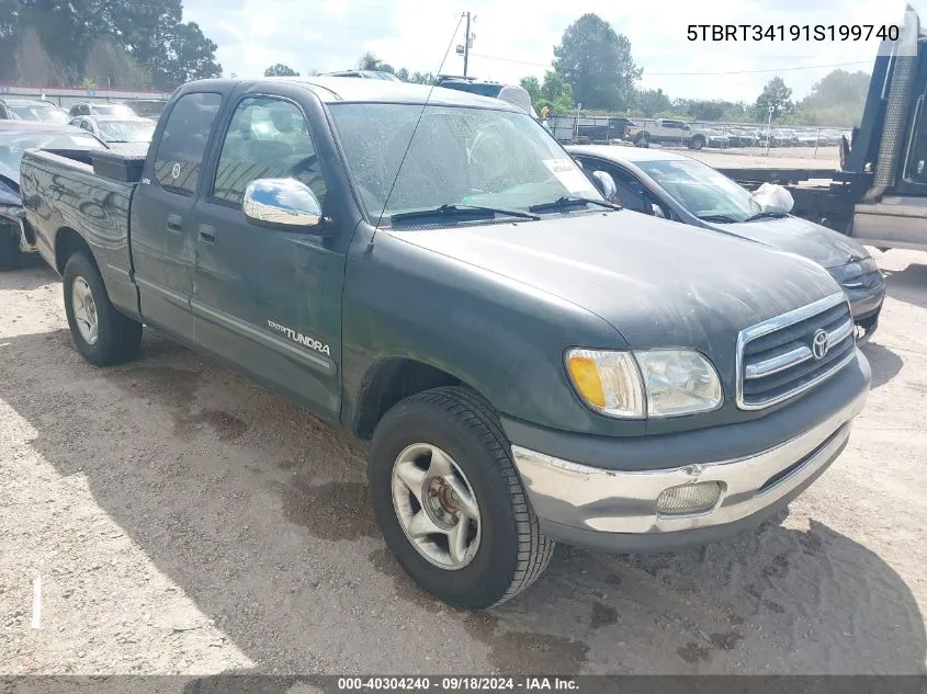 5TBRT34191S199740 2001 Toyota Tundra Sr5 V8