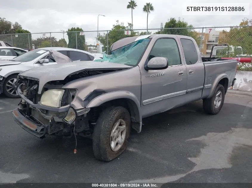 2001 Toyota Tundra Ltd V8 VIN: 5TBRT38191S128886 Lot: 40381504