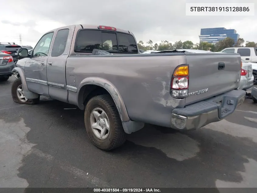 2001 Toyota Tundra Ltd V8 VIN: 5TBRT38191S128886 Lot: 40381504