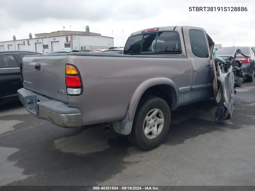 2001 Toyota Tundra Ltd V8 VIN: 5TBRT38191S128886 Lot: 40381504