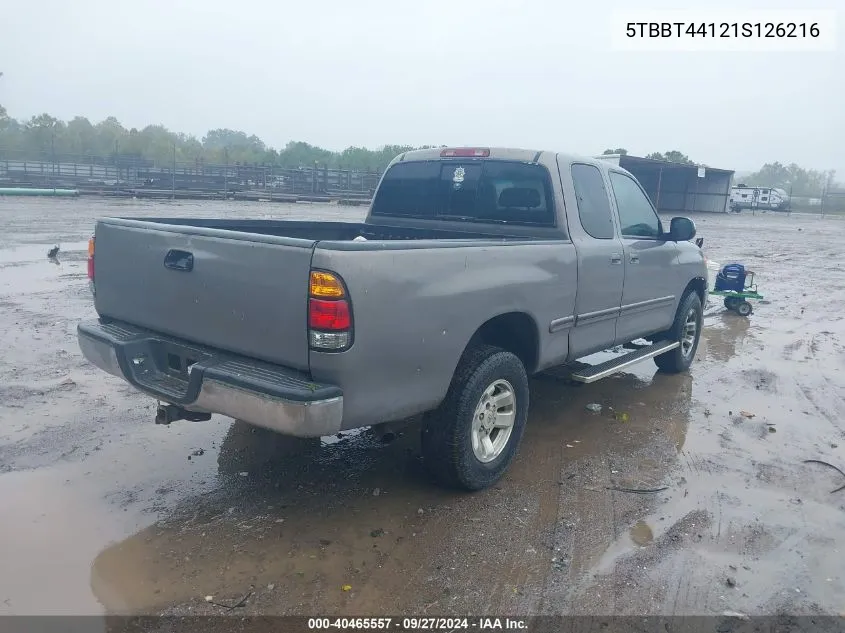 5TBBT44121S126216 2001 Toyota Tundra Sr5 V8