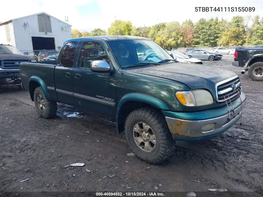 5TBBT44111S155089 2001 Toyota Tundra Sr5 V8