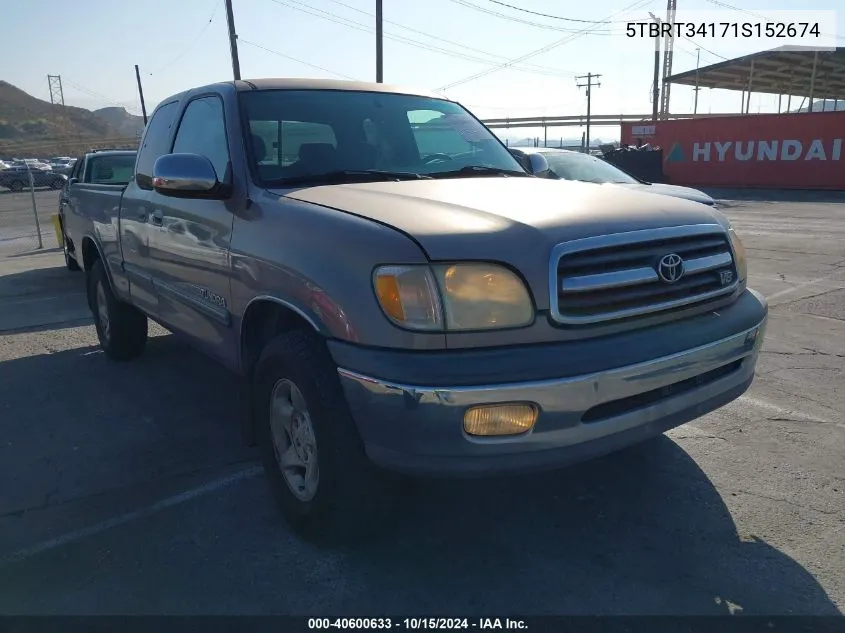 5TBRT34171S152674 2001 Toyota Tundra Sr5 V8