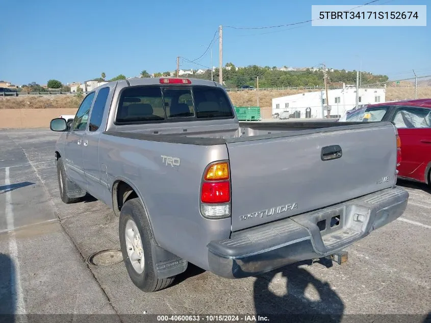 5TBRT34171S152674 2001 Toyota Tundra Sr5 V8