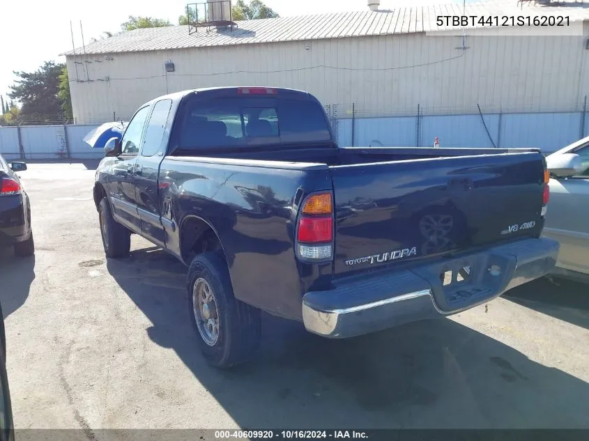 2001 Toyota Tundra Sr5 V8 VIN: 5TBBT44121S162021 Lot: 40609920