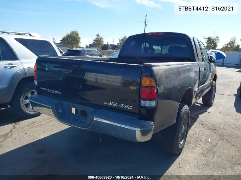 2001 Toyota Tundra Sr5 V8 VIN: 5TBBT44121S162021 Lot: 40609920