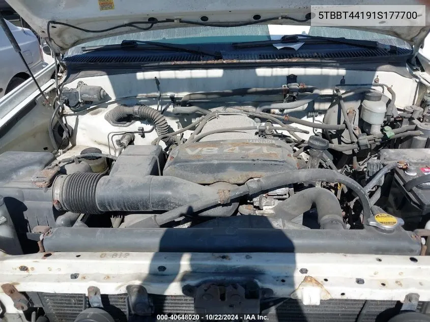 5TBBT44191S177700 2001 Toyota Tundra Sr5 V8