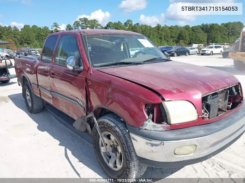 2001 Toyota Tundra Sr5 V8 VIN: 5TBRT34171S154053 Lot: 40661771