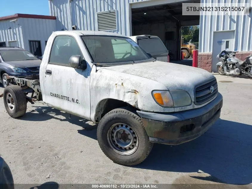 2001 Toyota Tundra VIN: 5TBJN32131S215067 Lot: 40690752