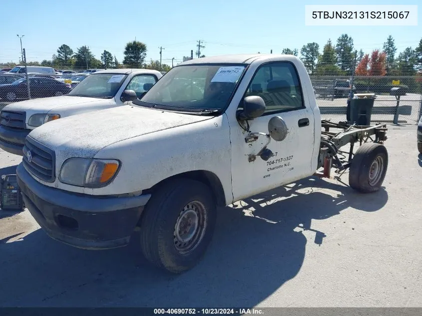 2001 Toyota Tundra VIN: 5TBJN32131S215067 Lot: 40690752