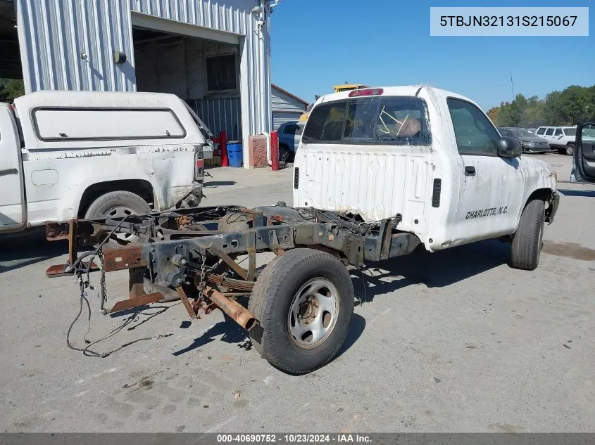 2001 Toyota Tundra VIN: 5TBJN32131S215067 Lot: 40690752