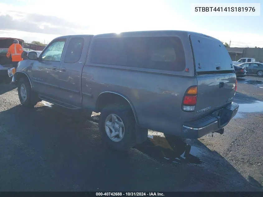 2001 Toyota Tundra Sr5 V8 VIN: 5TBBT44141S181976 Lot: 40742688