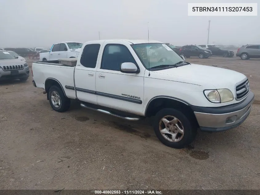 2001 Toyota Tundra Sr5 VIN: 5TBRN34111S207453 Lot: 40802553