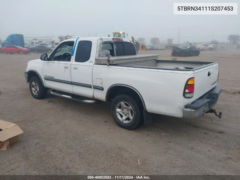 2001 Toyota Tundra Sr5 VIN: 5TBRN34111S207453 Lot: 40802553