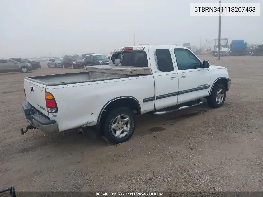 2001 Toyota Tundra Sr5 VIN: 5TBRN34111S207453 Lot: 40802553