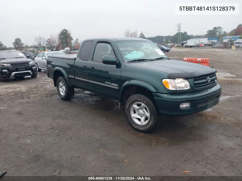 2001 Toyota Tundra Ltd V8 VIN: 5TBBT48141S128379 Lot: 40881239