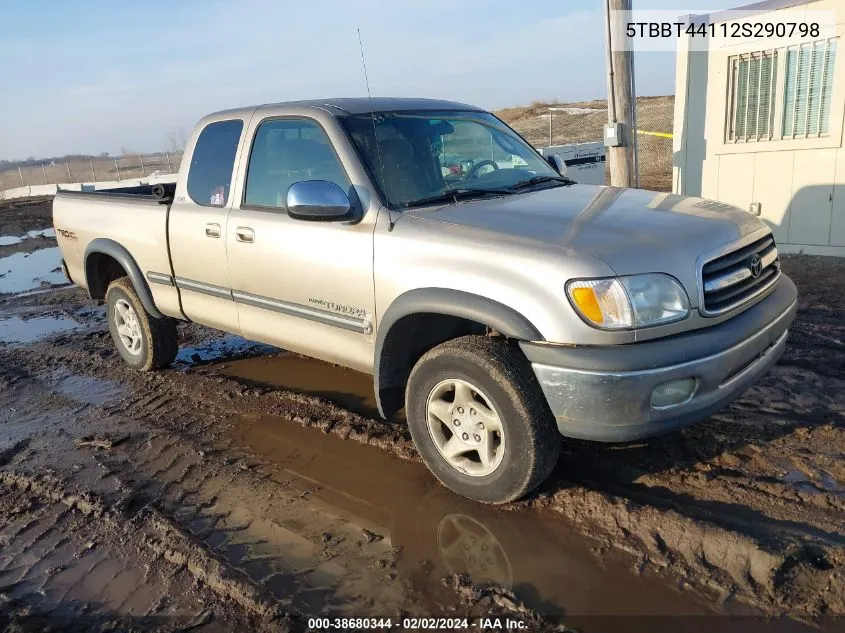 2002 Toyota Tundra Sr5 VIN: 5TBBT44112S290798 Lot: 38680344