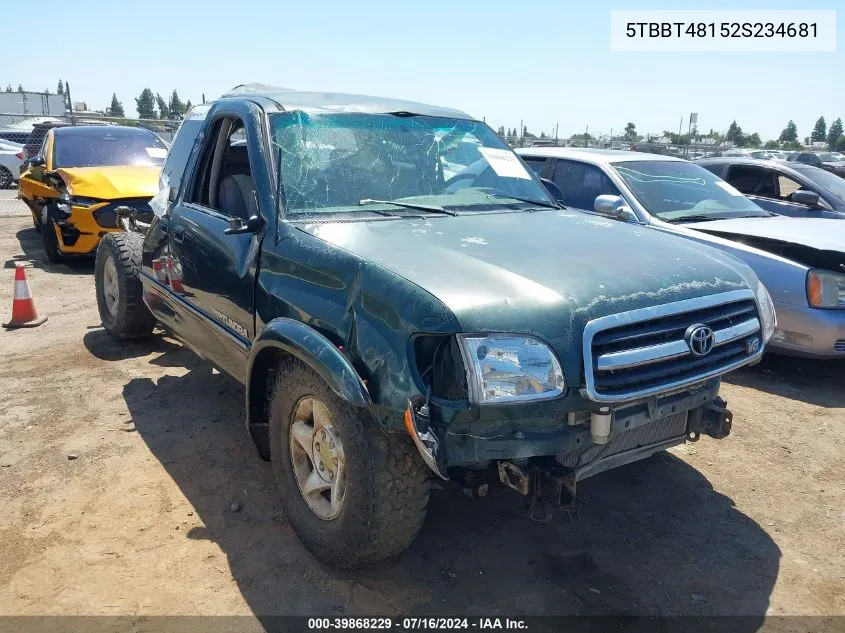 5TBBT48152S234681 2002 Toyota Tundra Ltd V8