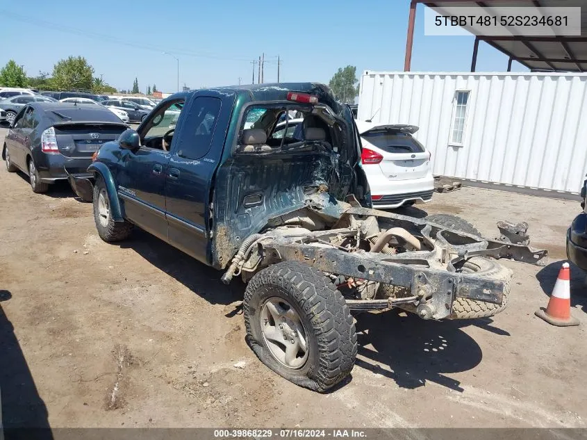 5TBBT48152S234681 2002 Toyota Tundra Ltd V8