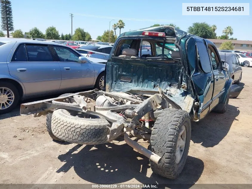 5TBBT48152S234681 2002 Toyota Tundra Ltd V8