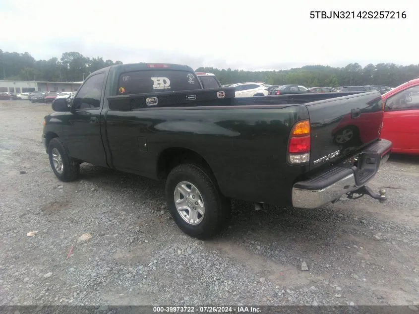 5TBJN32142S257216 2002 Toyota Tundra