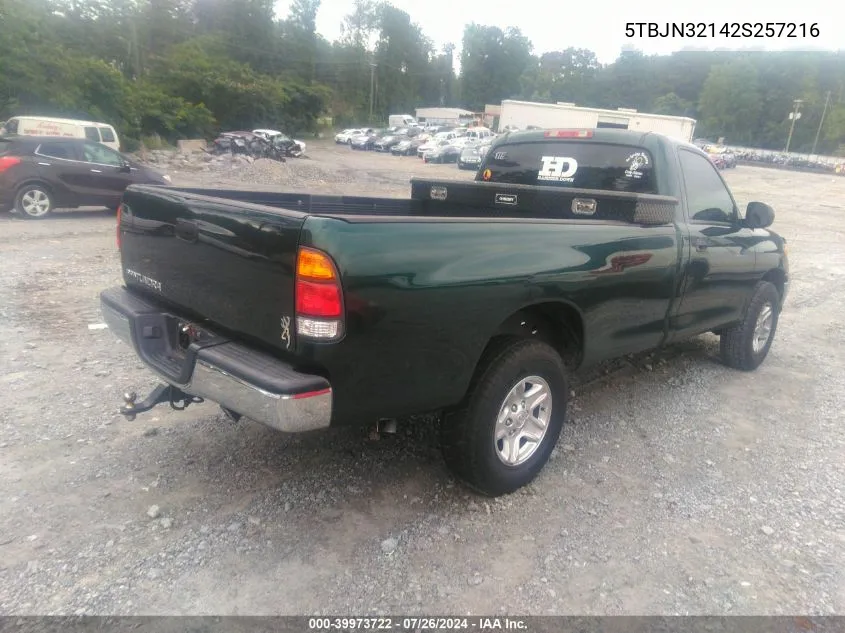 5TBJN32142S257216 2002 Toyota Tundra