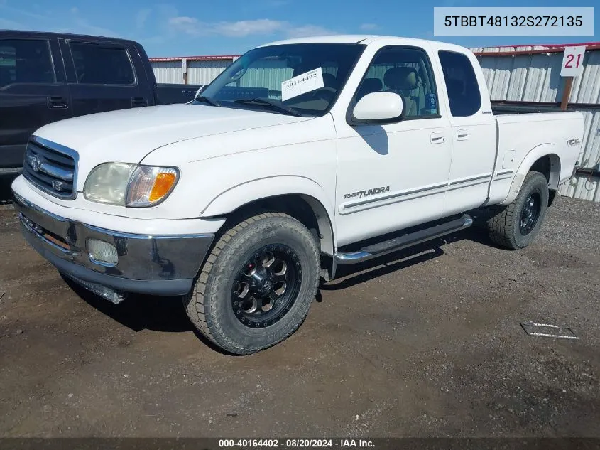 5TBBT48132S272135 2002 Toyota Tundra Ltd V8