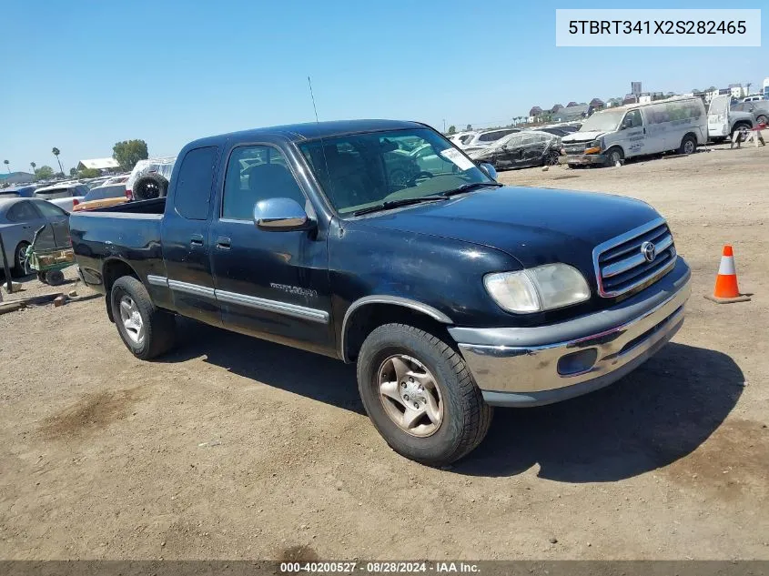 2002 Toyota Tundra Sr5 V8 VIN: 5TBRT341X2S282465 Lot: 40200527