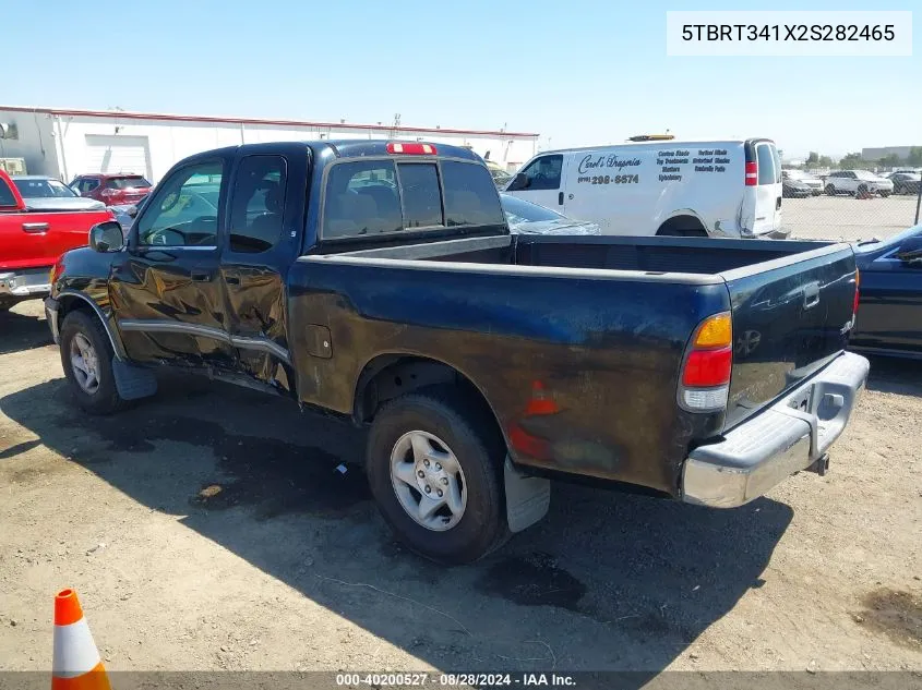 2002 Toyota Tundra Sr5 V8 VIN: 5TBRT341X2S282465 Lot: 40200527