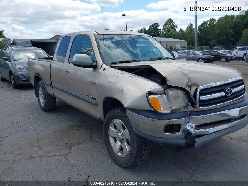 5TBRN34102S228408 2002 Toyota Tundra Access Cab Sr5