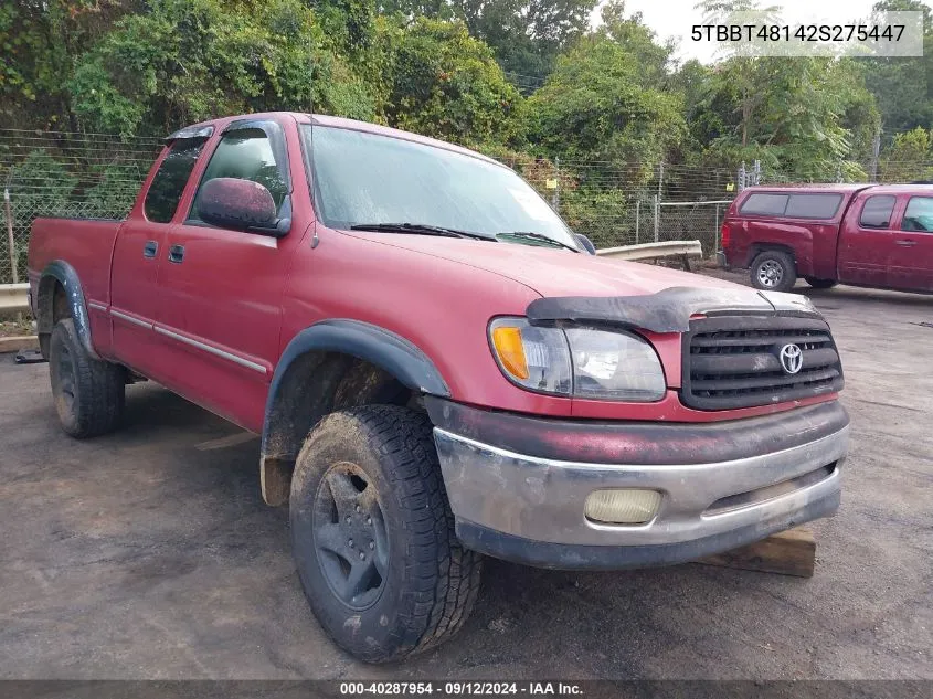 5TBBT48142S275447 2002 Toyota Tundra Ltd V8