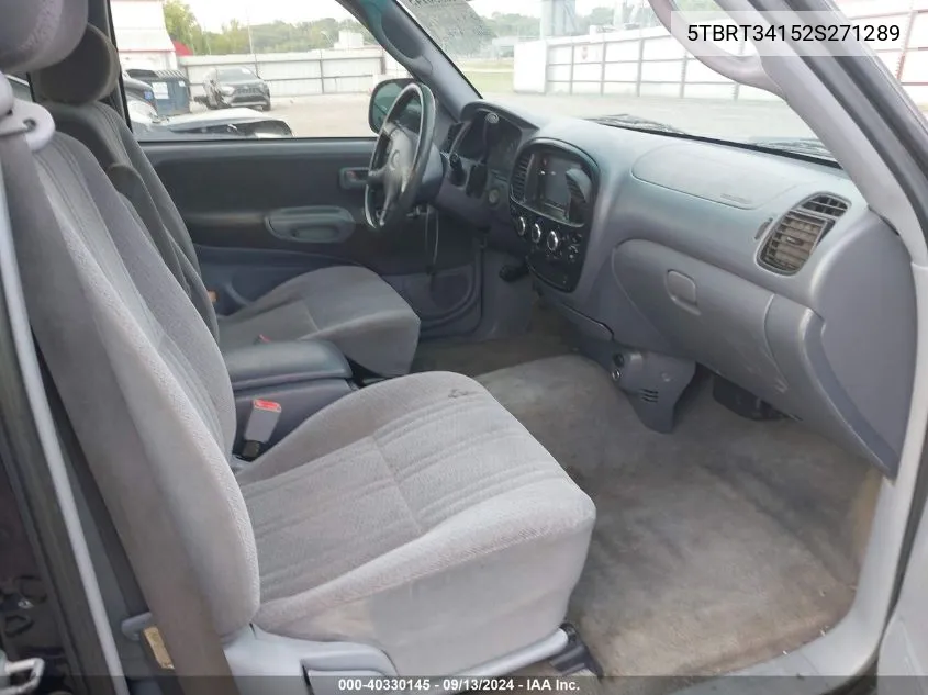 5TBRT34152S271289 2002 Toyota Tundra Sr5 V8