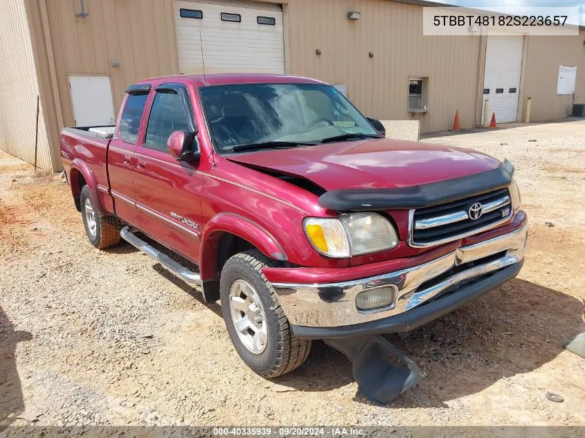 5TBBT48182S223657 2002 Toyota Tundra Ltd V8